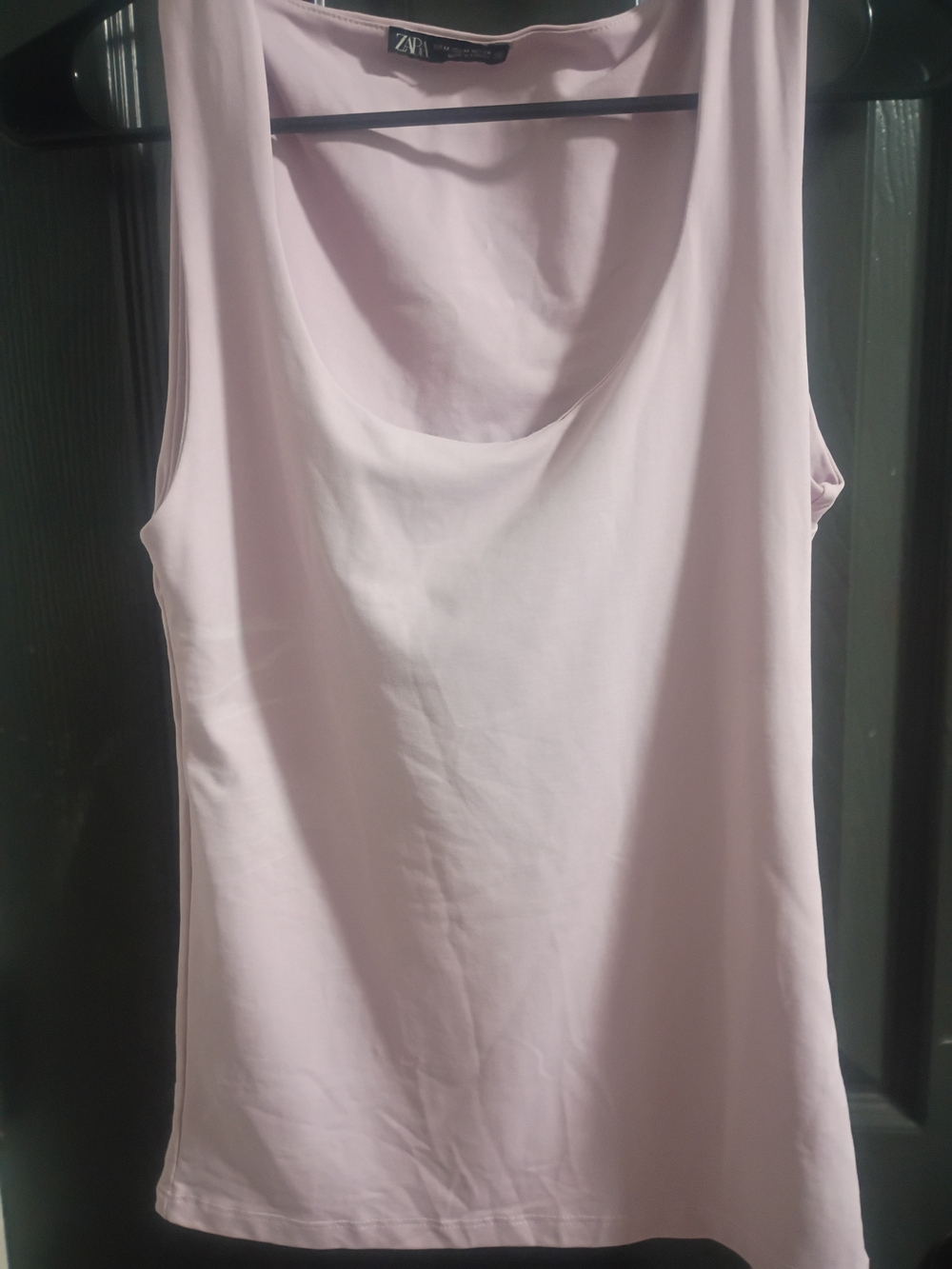 Zara Pale Pink Scoop Neck Tank